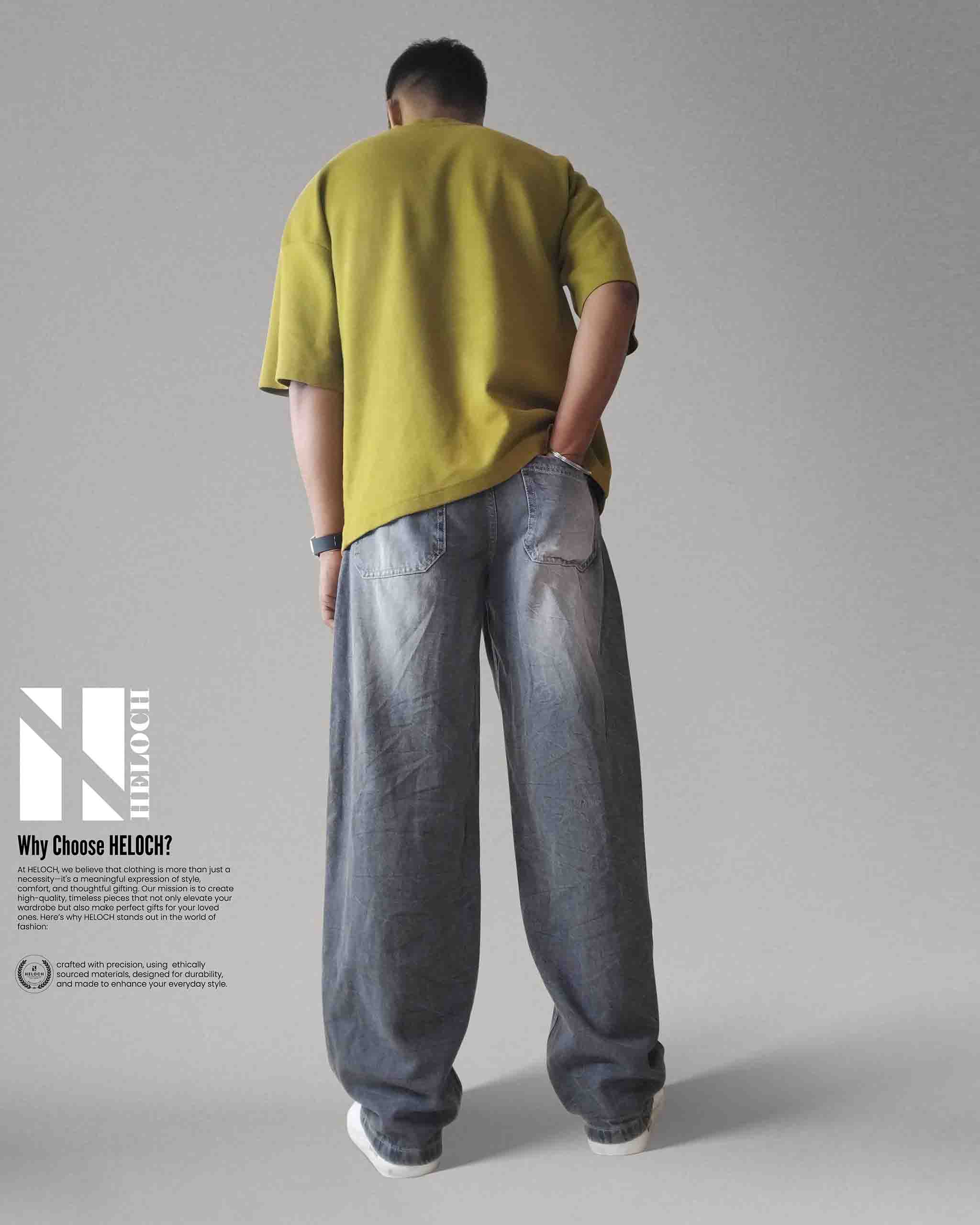 Baggy Jeans Gray back