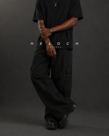 Unisex cargo | Baggy fit | Black color