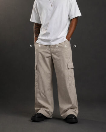 Unisex cargo | Baggy fit | Cream color